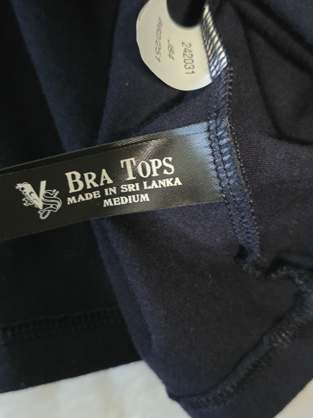 Victoria’s secret Womens Medium Navy Twist Knot Low Cut Bra Tops Shirt Y2K RARE