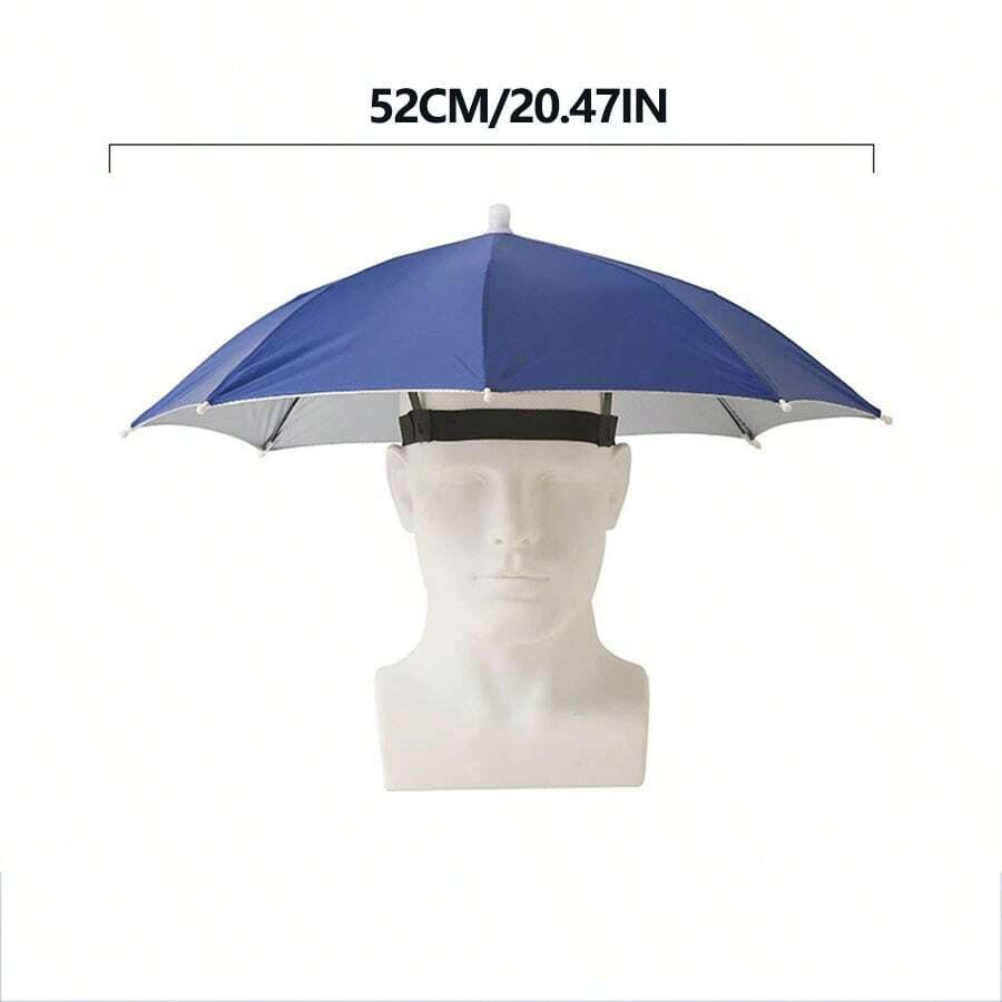 Umbrella Cap Suitable for Camping Fishing Elastic Headband UV Safe Umbrella Cap