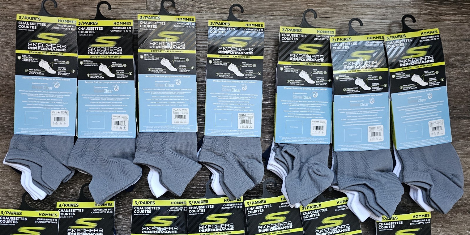 Skechers Performance Men’s 3 Pack Low Cut Socks.