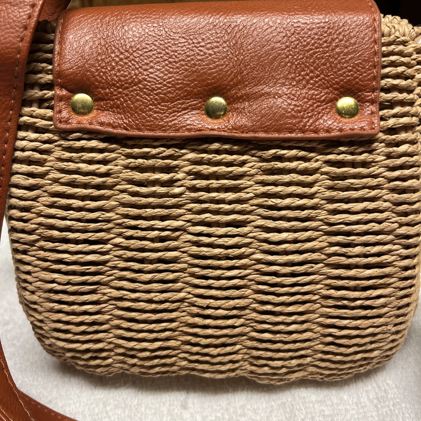 Women’s Shoulder Bag Brown 10%polyester 90%paper