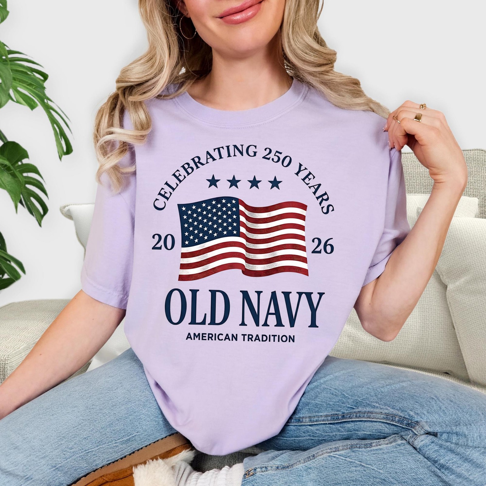 USA 250th Anniversary DTF Transfer 2026 Patriotic Flag Shirt Graphic