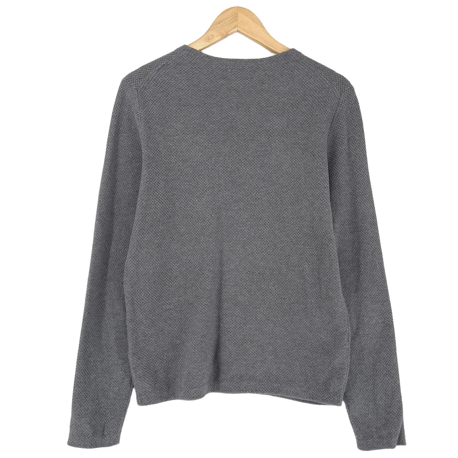 Massimo Dutti Mens Pullover Knitwear Grey Ta1 Regular Fit Size M