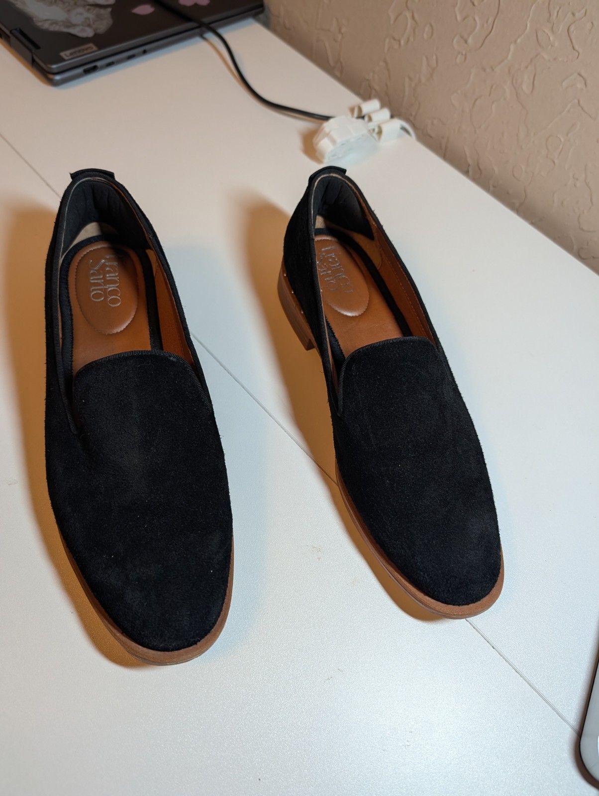 Franco Sarto Women’s Loafers Size 9 Black Suede