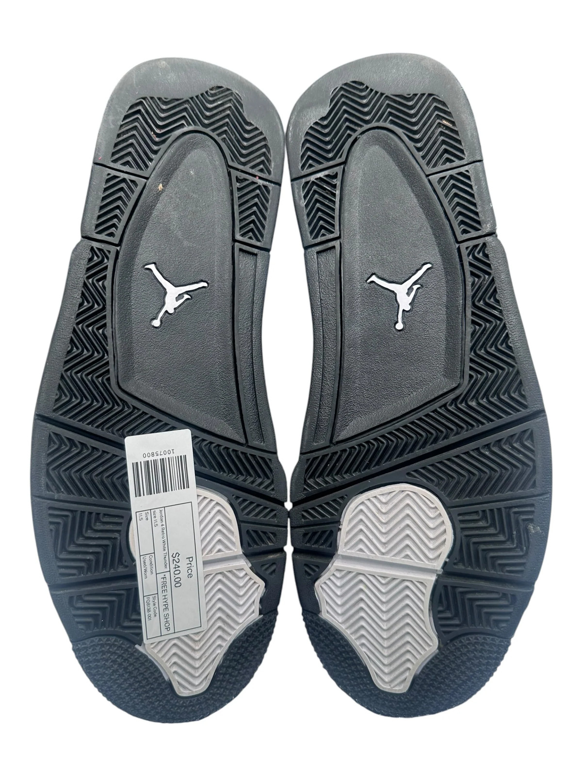 Jordan 4 Retro White Thunder size 11.5 – Used/Worn
