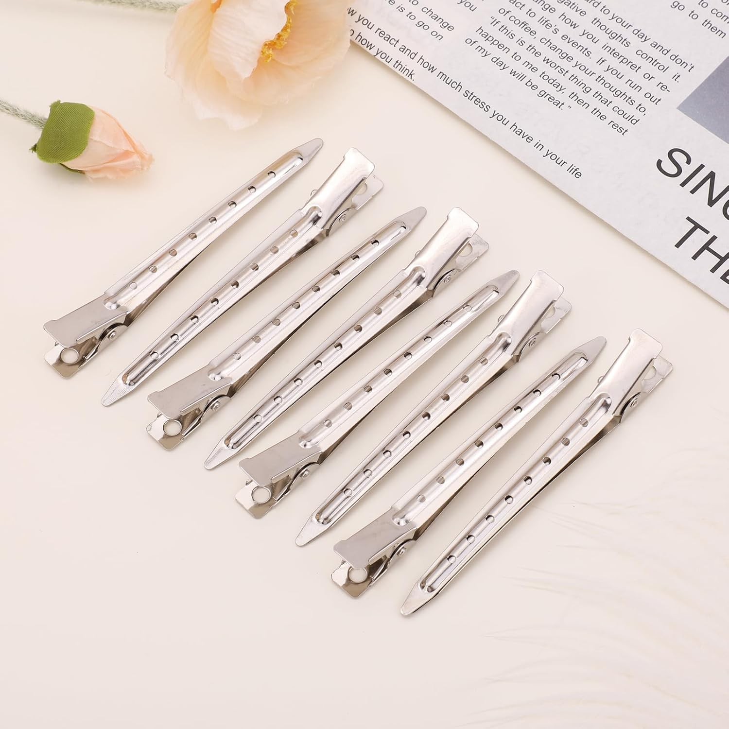 500x Silver Metal Duck Bill Hair Clips for Women -Hair Styling,Hair Coloring LOT