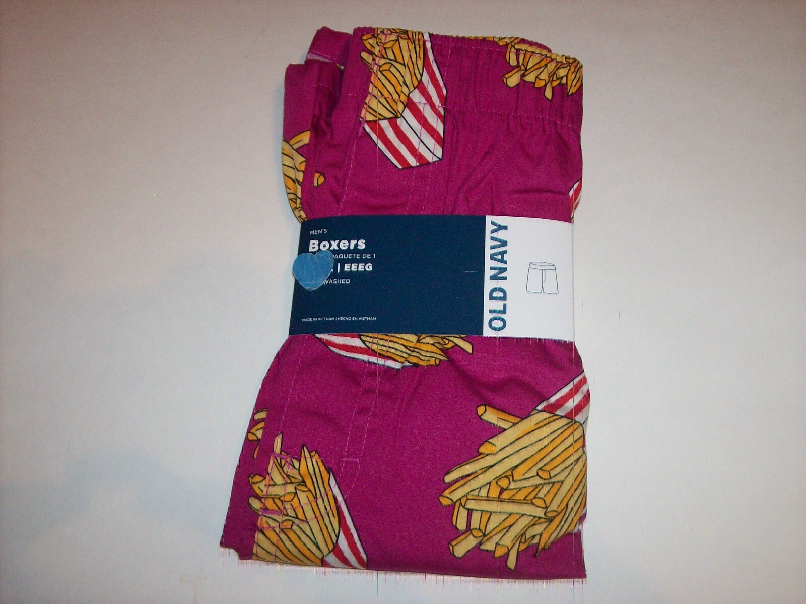 Old Navy Underwear Mens 1 Pr Boxer French Fries S M L XL XXL XXXL New
