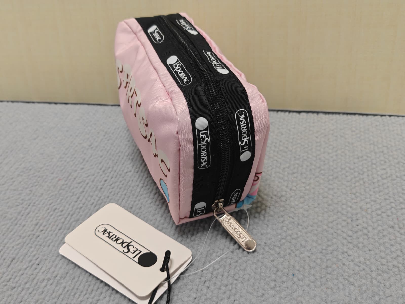 US STOCK & SHIP LeSportsac rectangular cosmetic pouch LSA