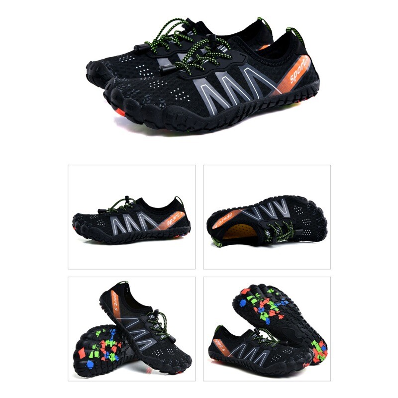 Unisex Water Shoes Rubber Quick Dry Non-slip Barefoot Beach Hiking Sneakers Size