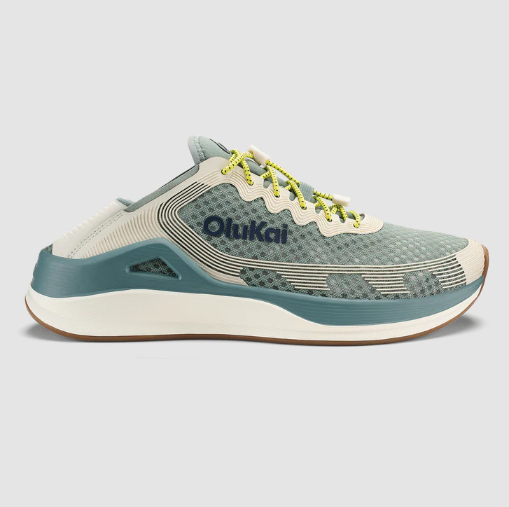 NEW OluKai Ahi Men’s Marine Shoes Seagreen White Sand Quick Dry Fishing Water