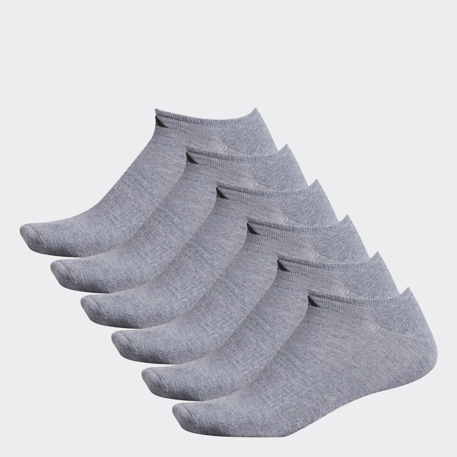 adidas men Athletic Cushioned No-Show Socks 6 Pairs XL