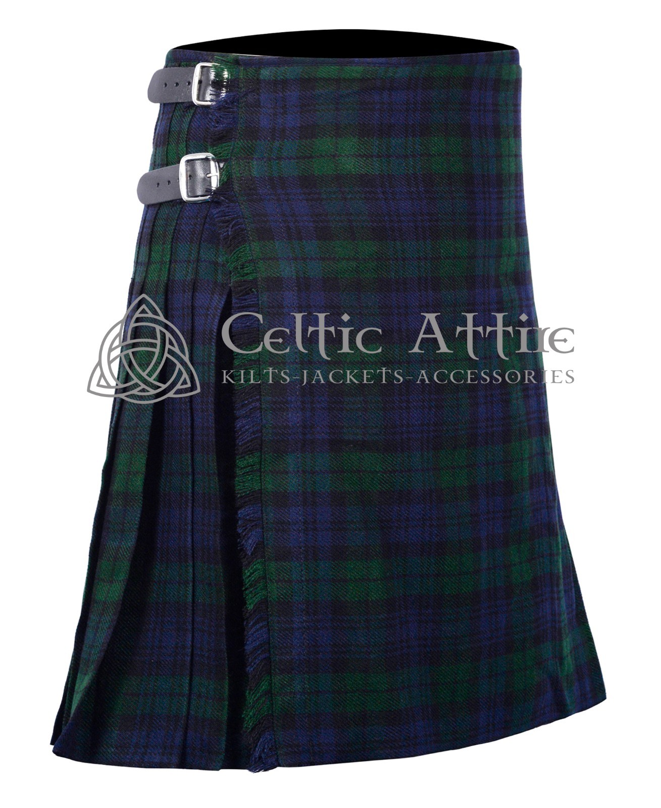 Black Watch Tartan Kilt – 8 Yards – Utility – Hybrid Kilts by Celtic Attire