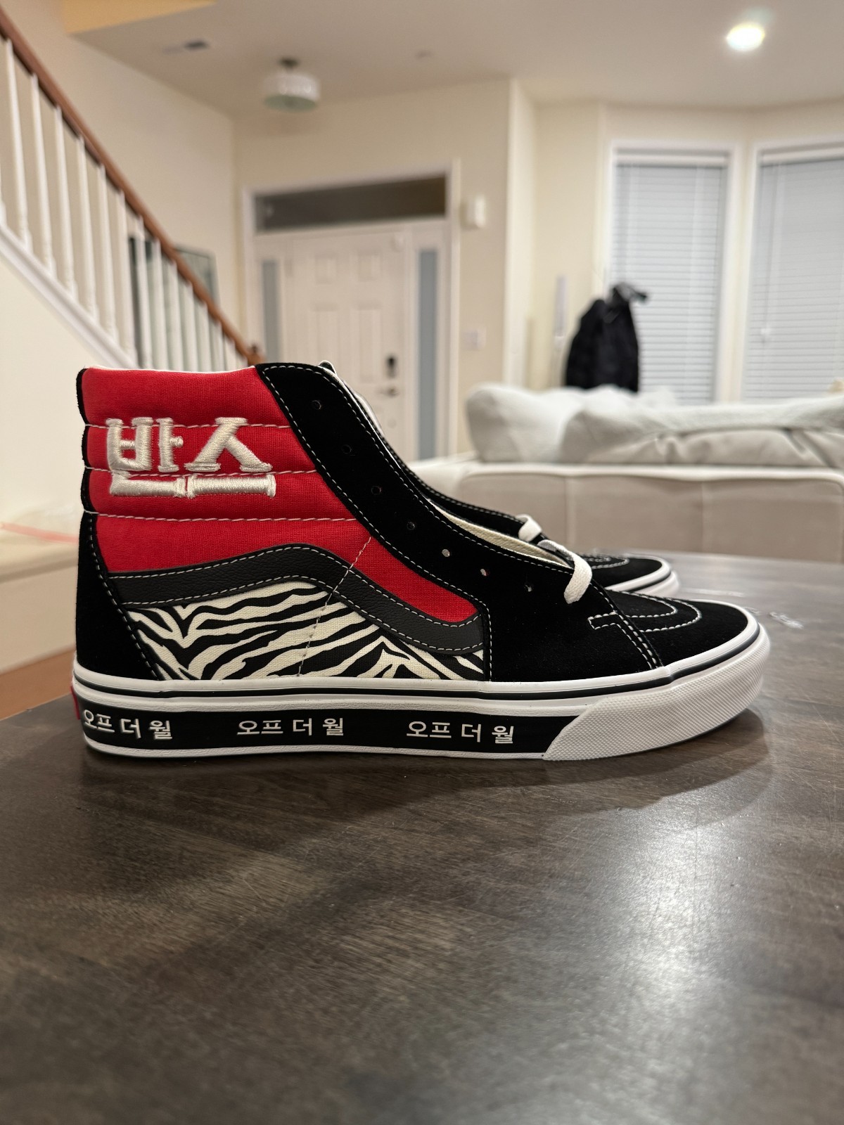 Vans SK8-HI ‘Koreantypgrphy’ Blue red (SKU VN0A32QG9HW) Men size 7.5 – 13