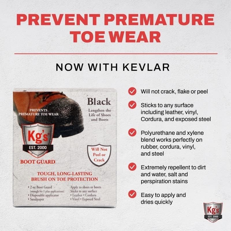 Boot Guard Brush On Toe Protection – Brush On Liquid for Tough, Long-Lasting …