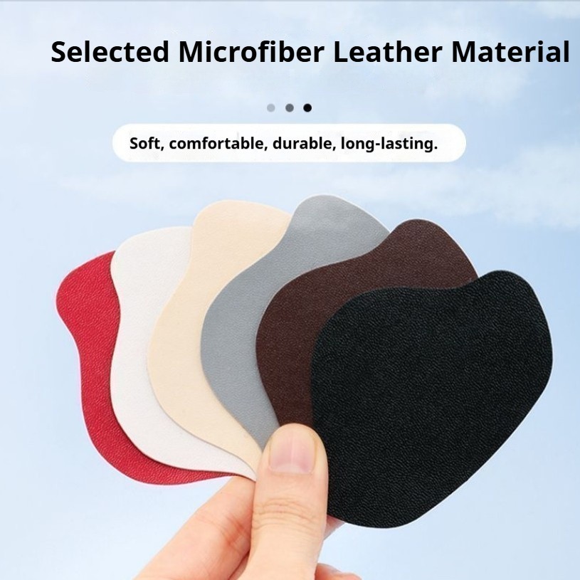6PCS Heel Repair Patches Self Adhesive Shoe Heel Protectors Anti Wear Pad Insole