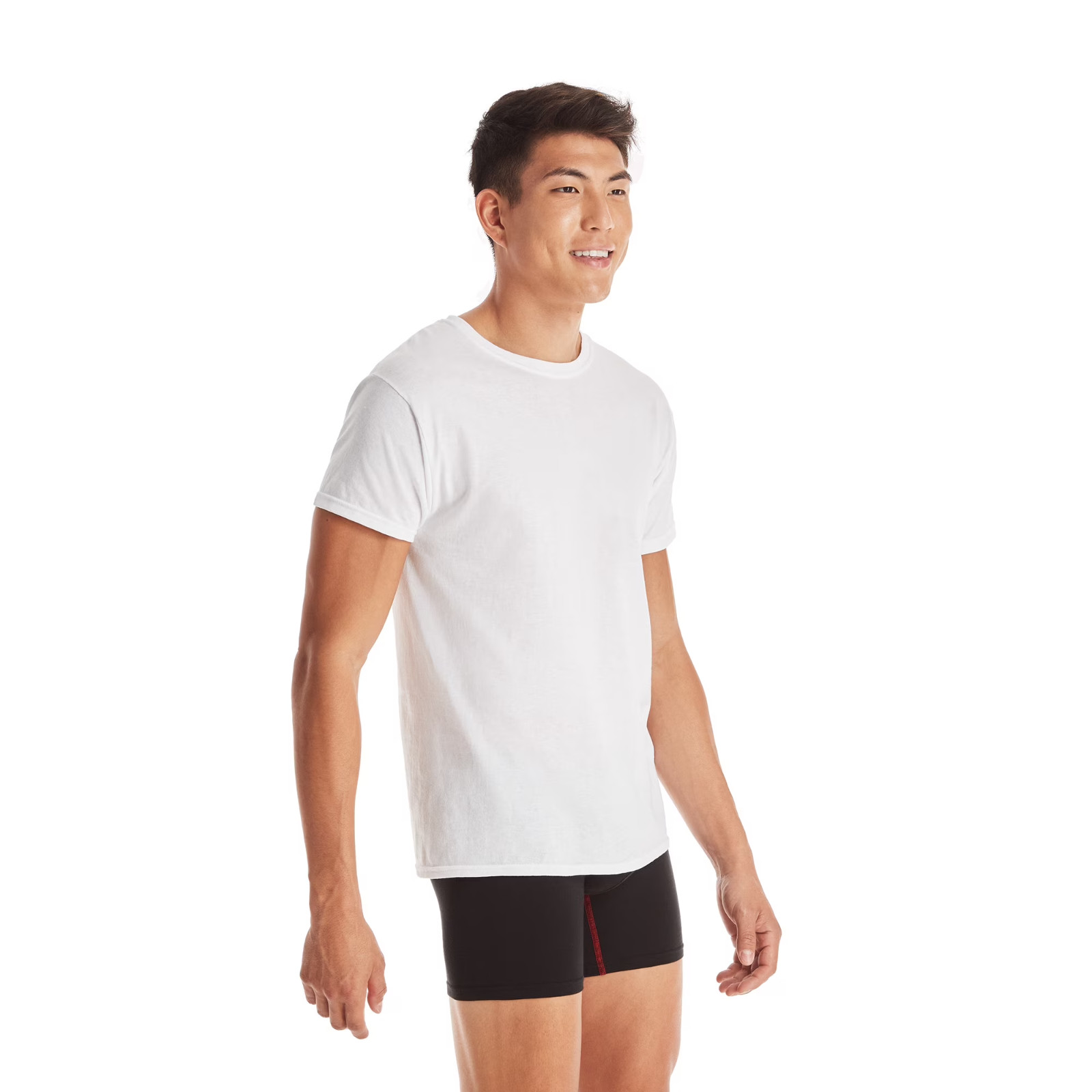 10 Pack Hanes Men’s Super Value Pack White Crew T-Shirt Undershirts, Comfortable
