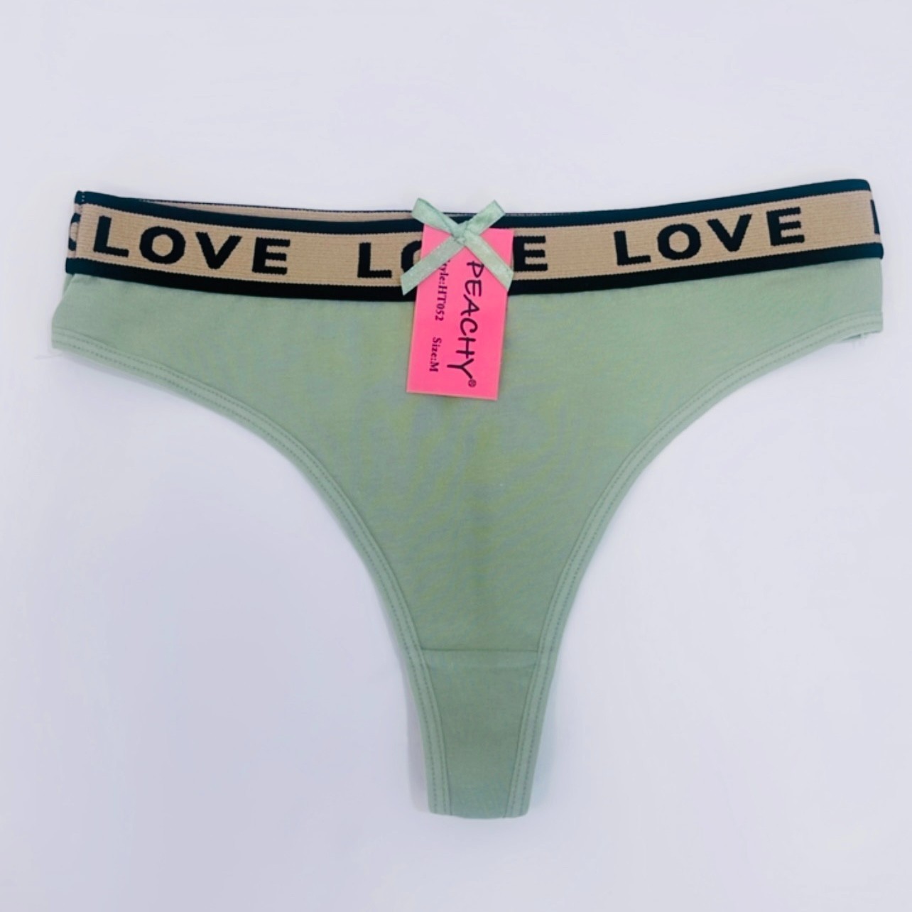 Love Women Cotton Panties Thongs G-string Bikini T-back Underwear Lot of 6 pack