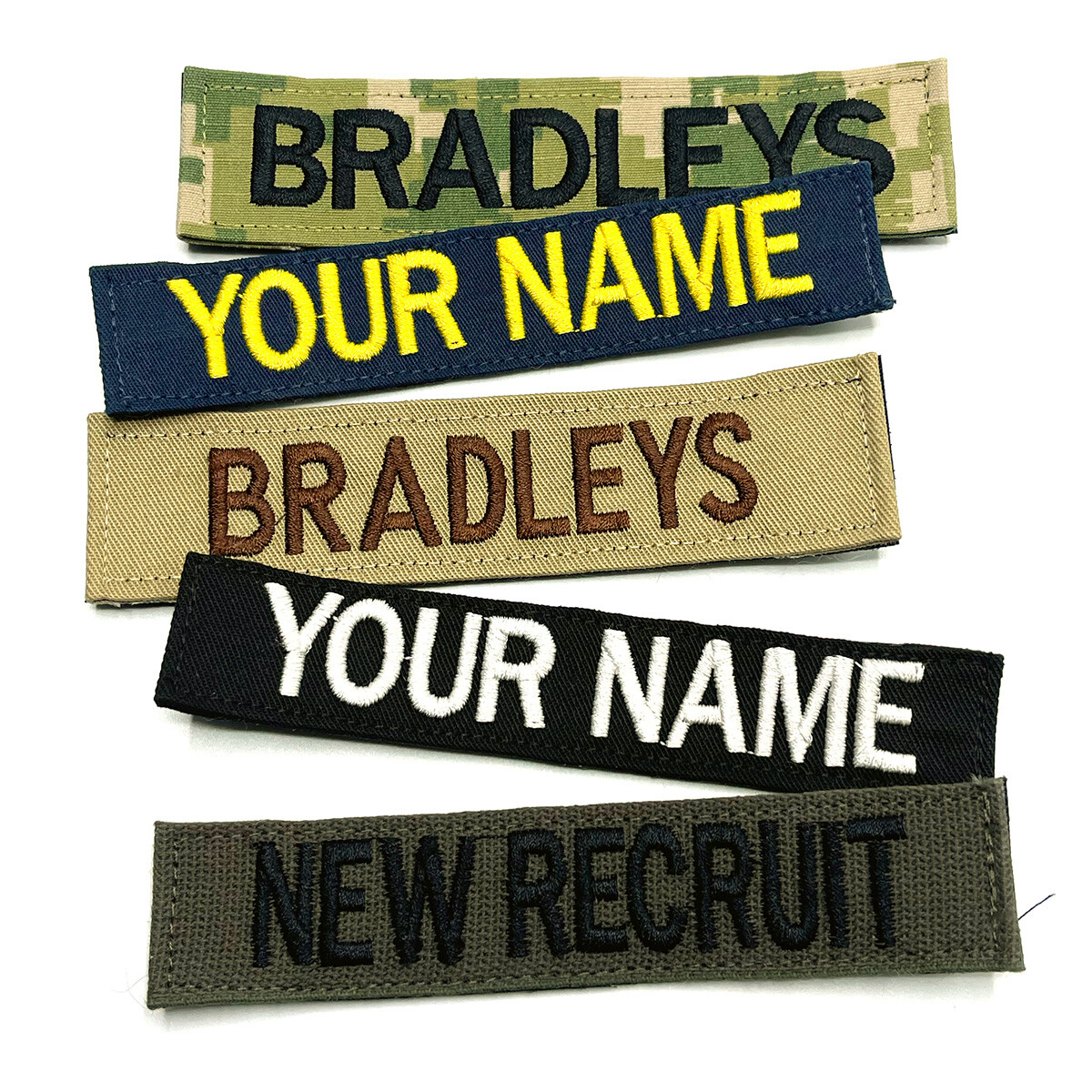 Name Tapes, Military Nametapes, Custom Name Patches, Embroidered Name Tags