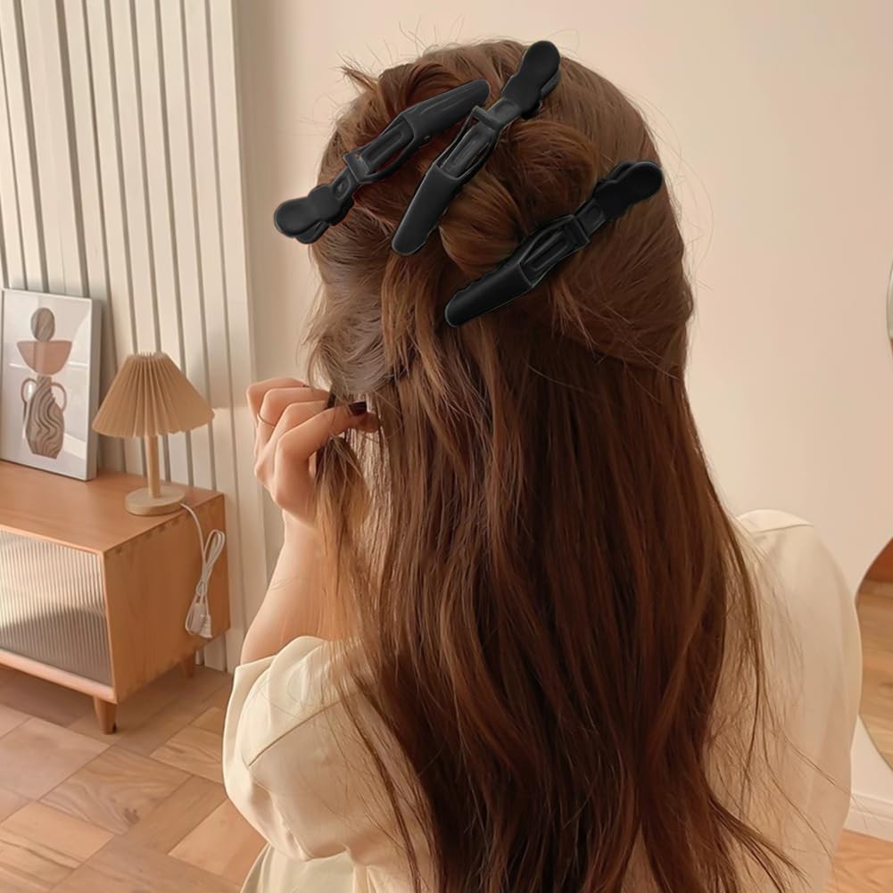 5 PCS Plastic Alligator Hair Clips Non-Slip Hairpins Salon Styling Tool – NEW