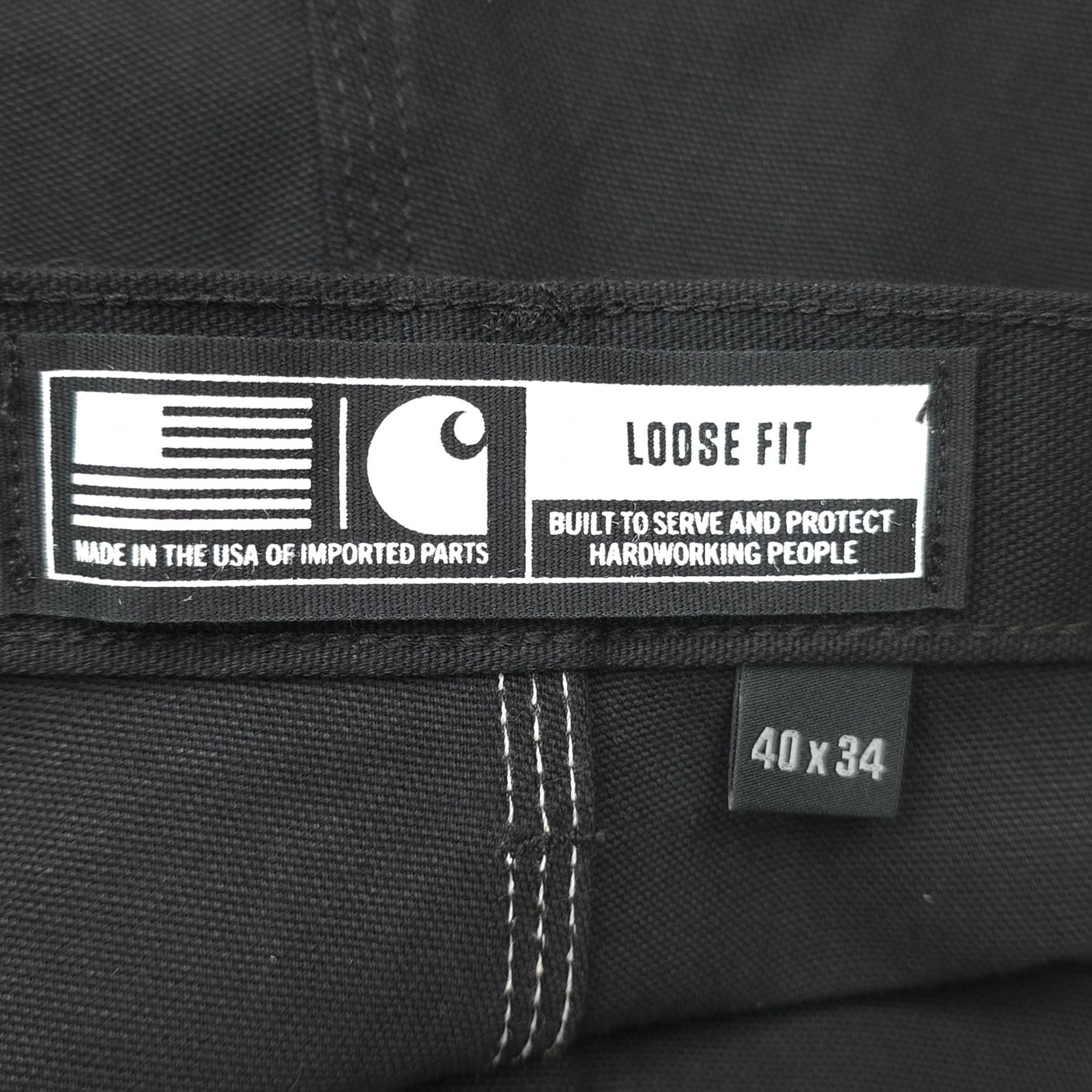 Carhartt Loose Fit Firm Duck Double-Front Utility Work Pants 40×34 Straight Leg