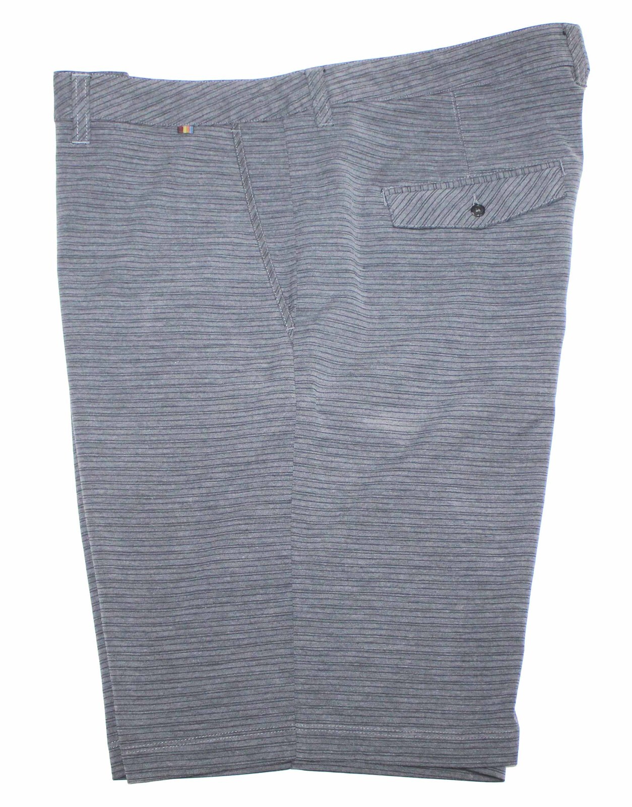 Travis Mathew Chino Gray Striped Blended Fabric Golf Shorts Mens Size 39