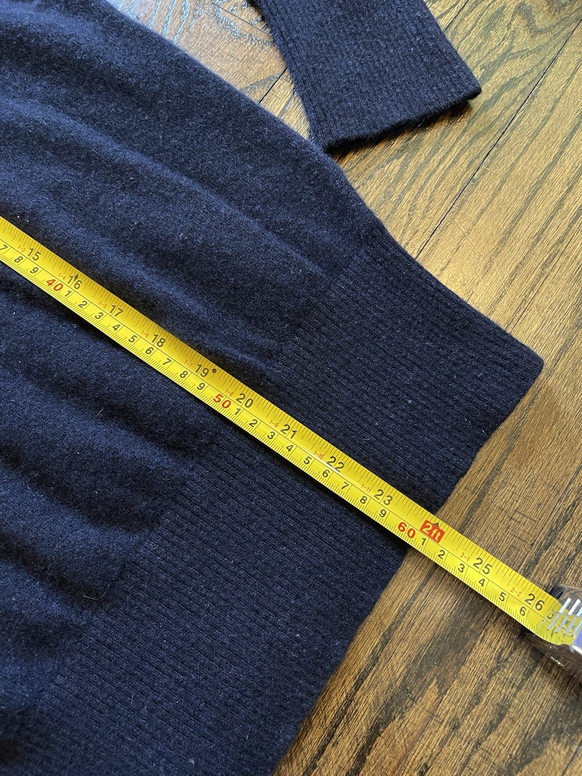 Uniqlo Sweater Womens XL 100% Cashmere Crew Neck Pullover Blue Long Sleeve