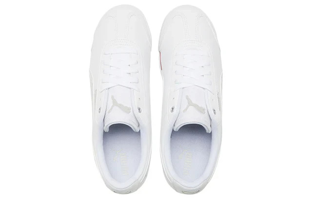 Puma Men’s BMW MMS Roma Basic Lace Up Sneakers Shoes Casual ~ White