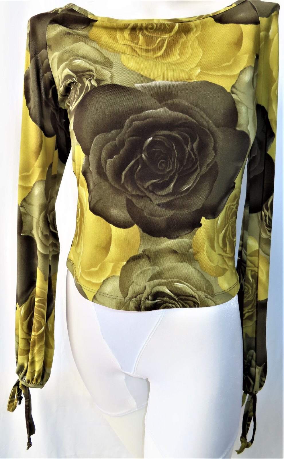 Koji Yohji 70s Vintage Women’s Open Sleeve, Tie String at Wrist Blouse Size M