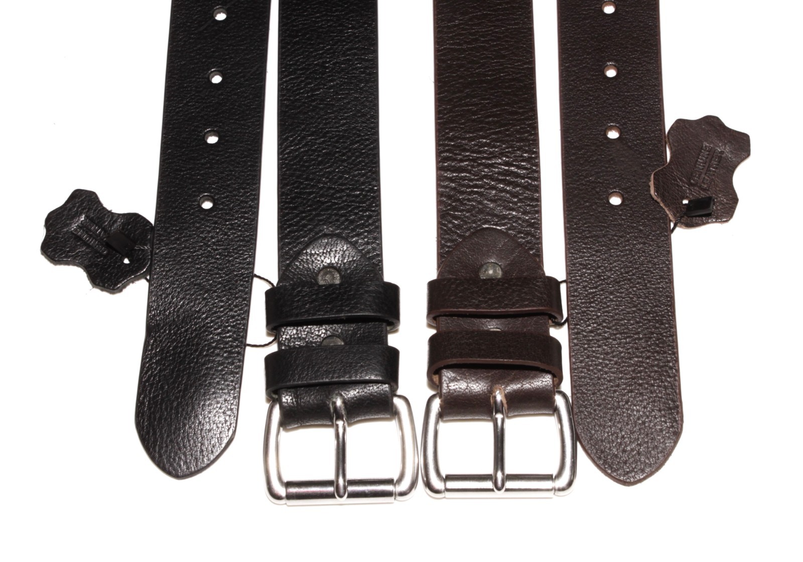 Men’s Genuine Buffalo Leather Belts Jeans Dress Work 1.5″ Made in USA By Amish