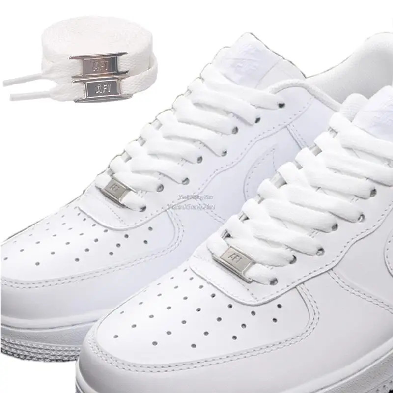 New AF1 Shoelaces Combination White Flat Laces and Shoe Decoration Suit Sneaker