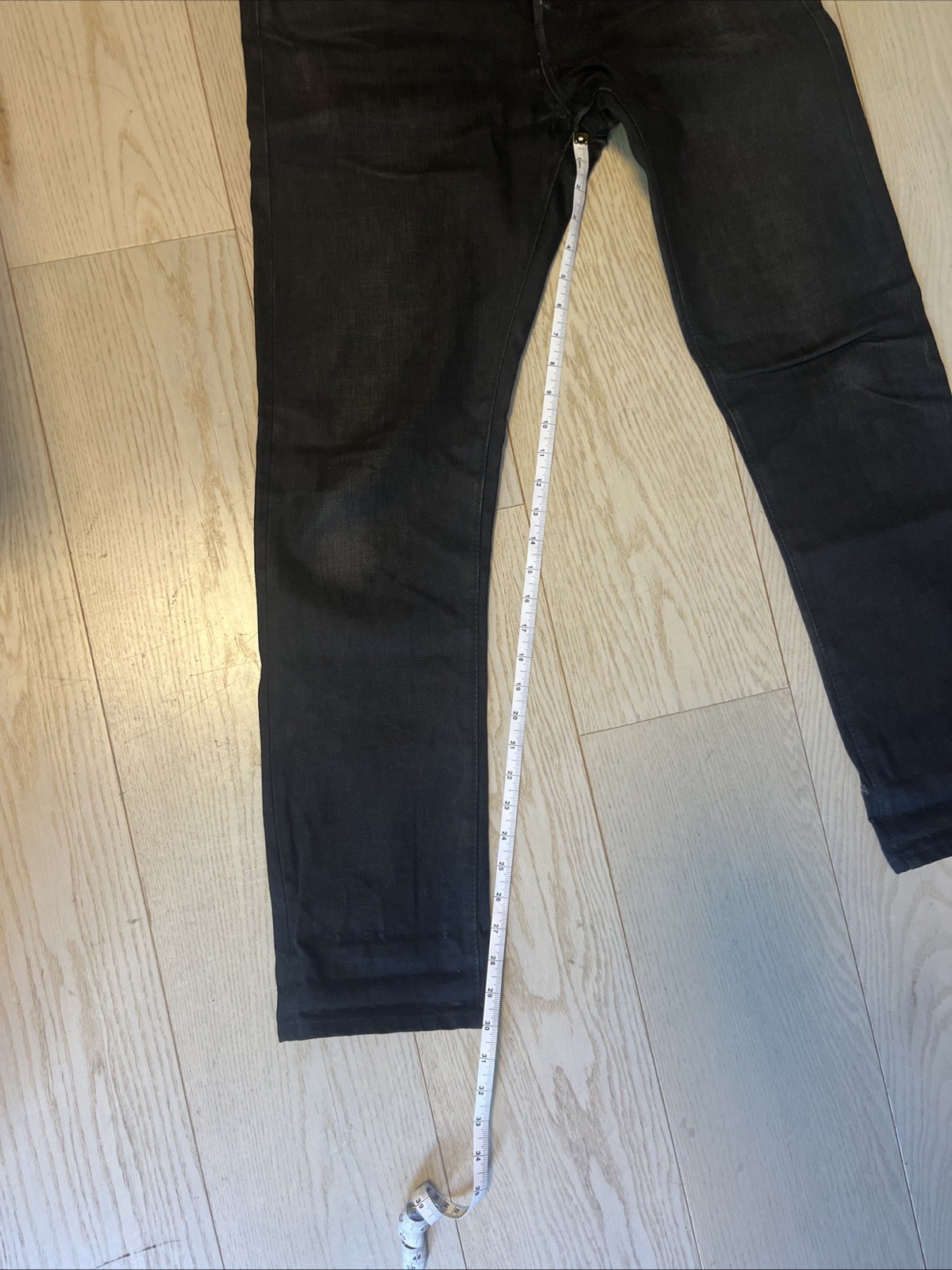 Rogue Territory SK Men’s Black Dark Wash Denim Skinny selvedge Jeans 31