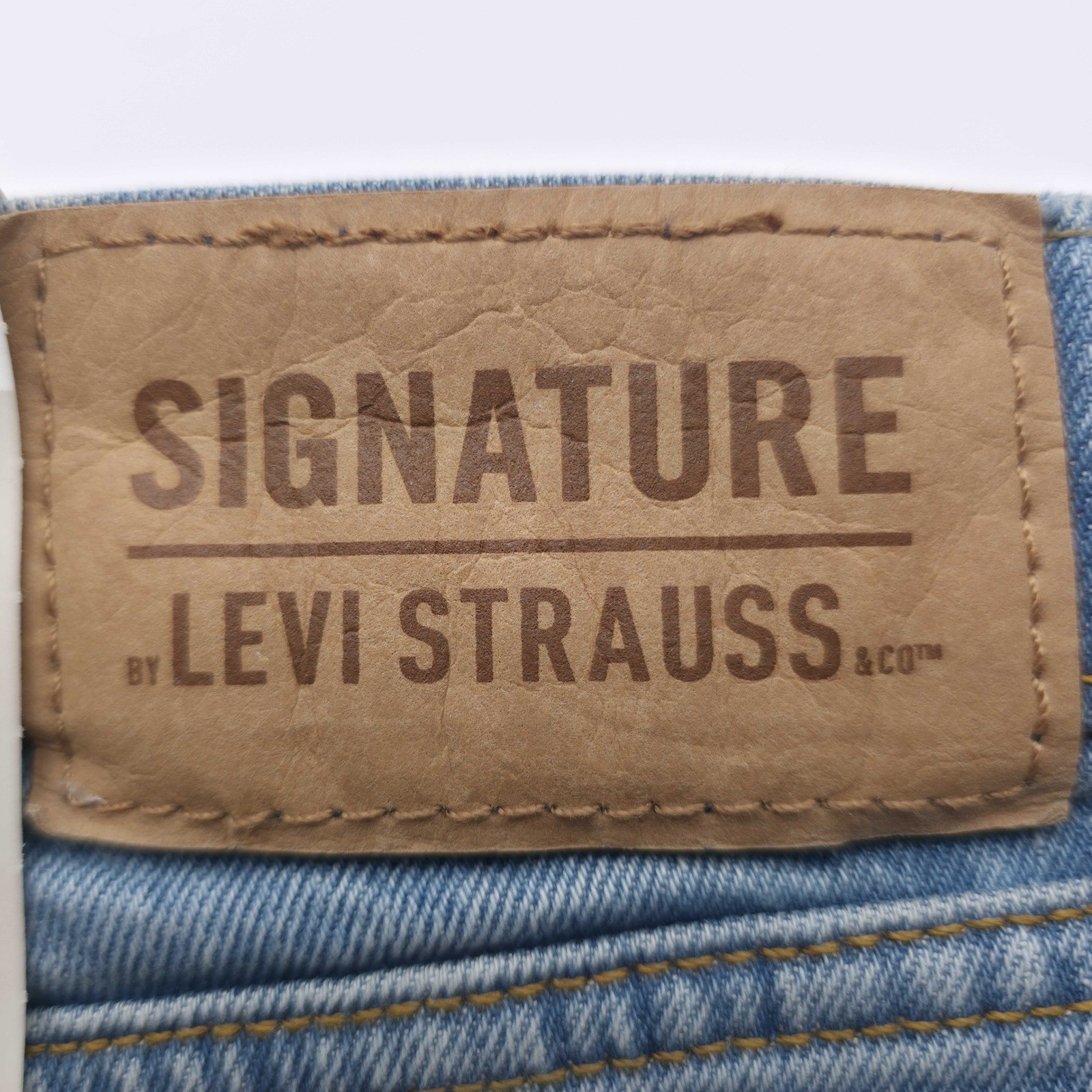 Levi Strauss Signature Regular Fit Jeans Big Tall Mens 50×32 Light Stonewash NWT