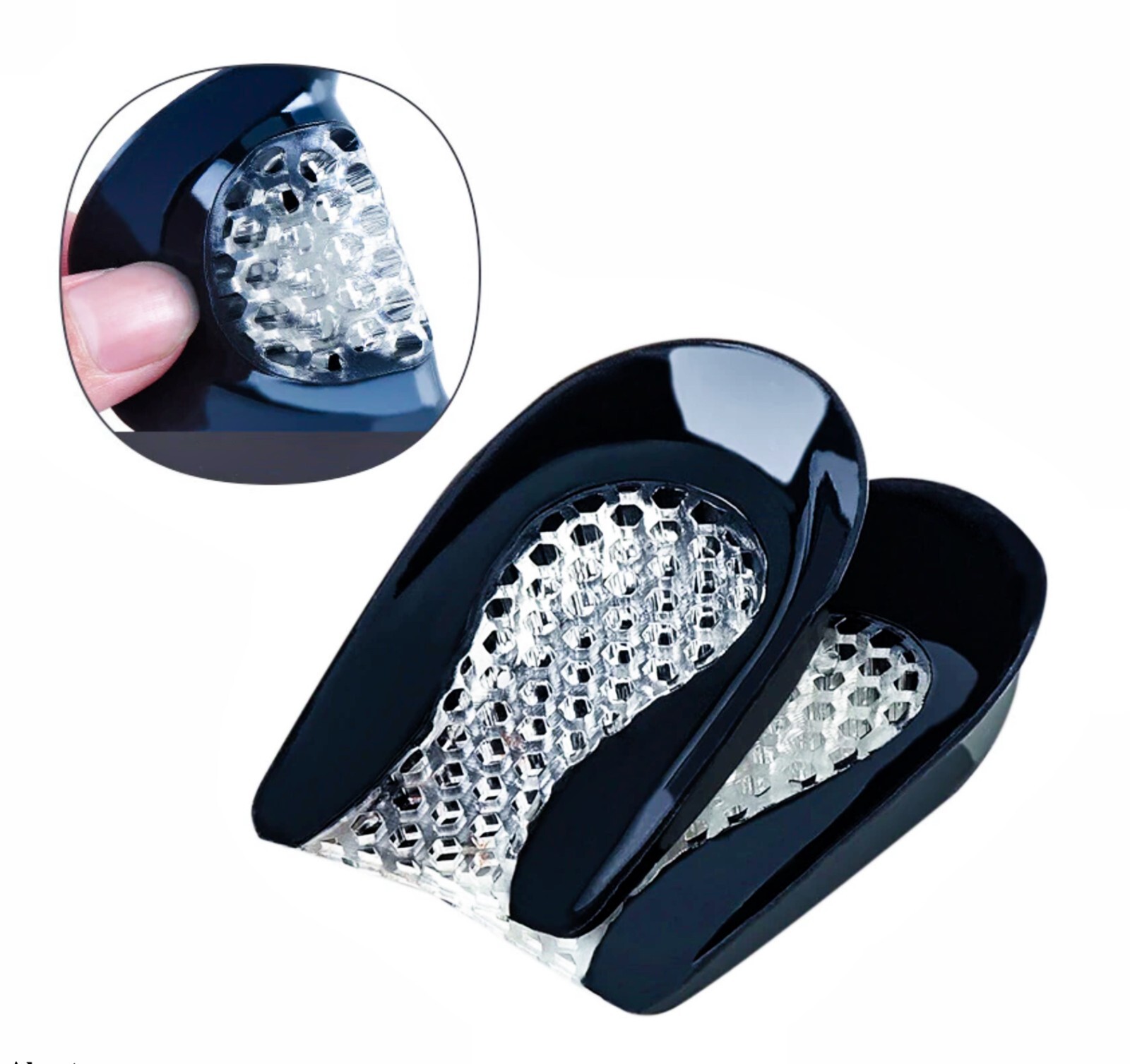 1 PAIR GEL PADS HEEL PROTECTORS RELIEVE PLANTAR FASCIITIS PAIN ✅JVG-022⭐