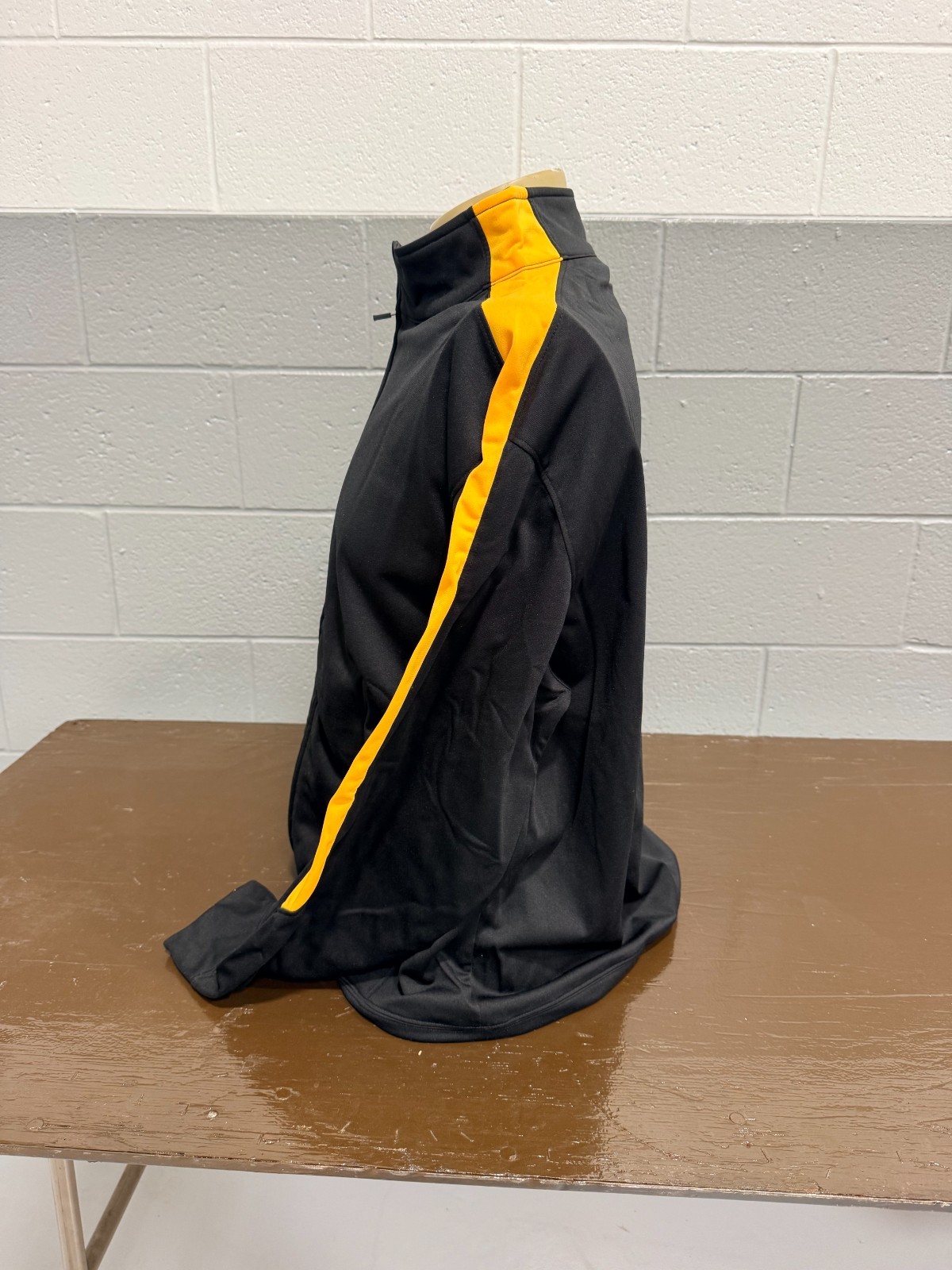 Augusta Black/Gold Full Zip Track Jacket