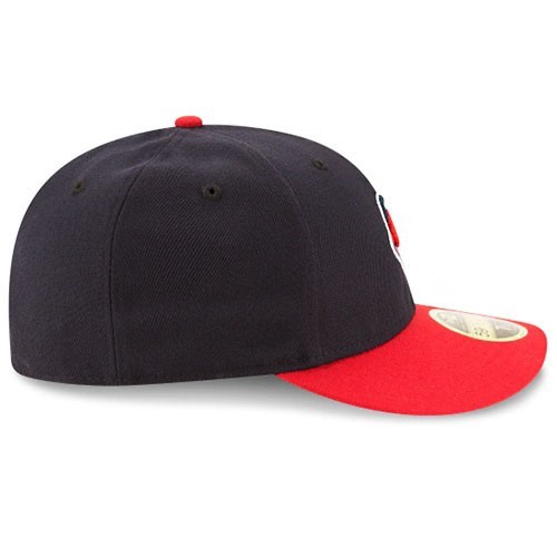 New Era Cleveland Indians Fitted Hat MLB Authentic Home 2 Tone Low Profile Cap