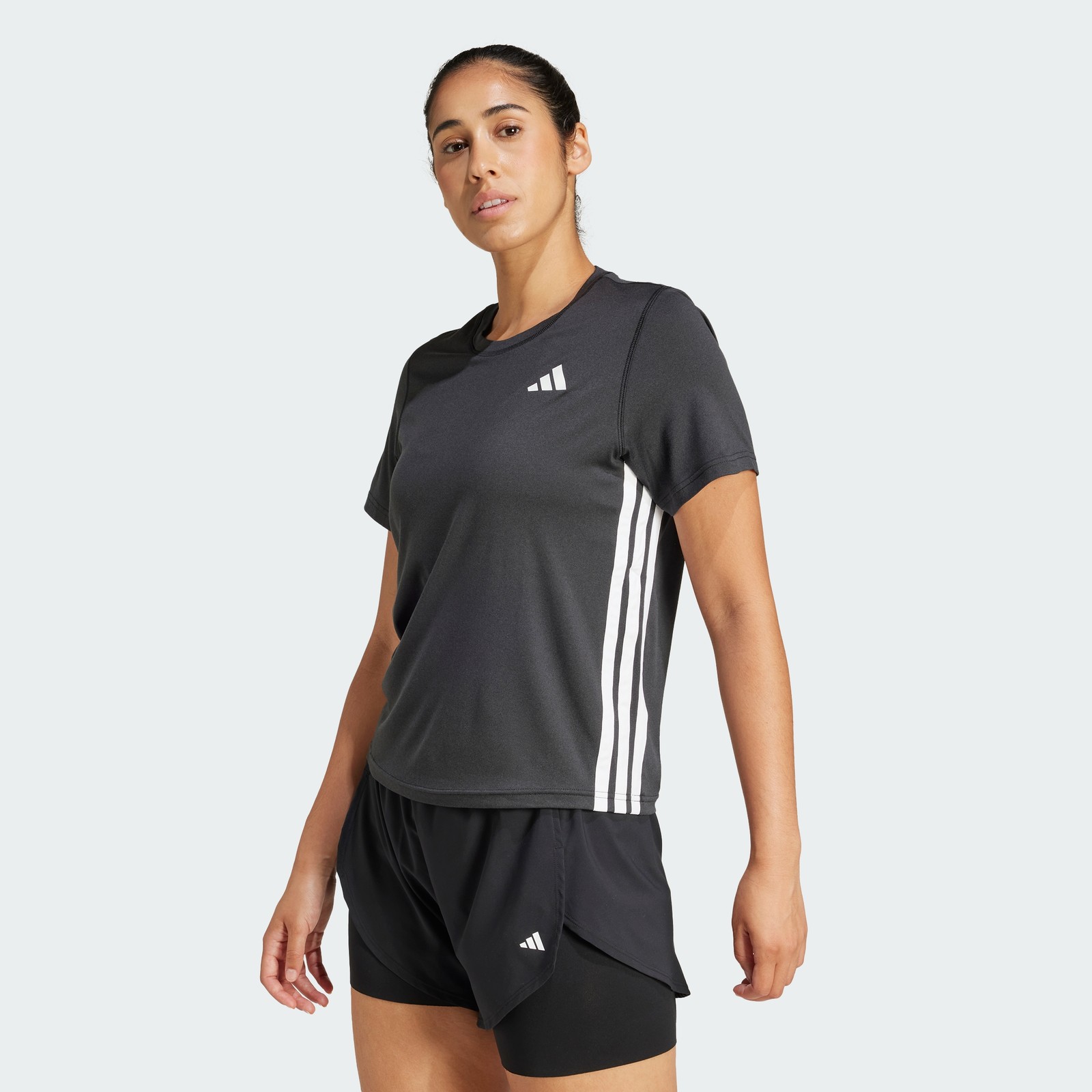adidas women Train Essentials 3-Stripes Workout Tee