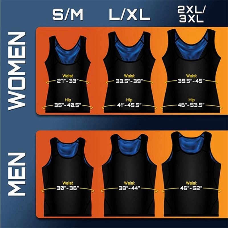 Women Sauna Suit Shirt Sweat Heat Trapping Shapewear Slimmer Body Shaper Vest