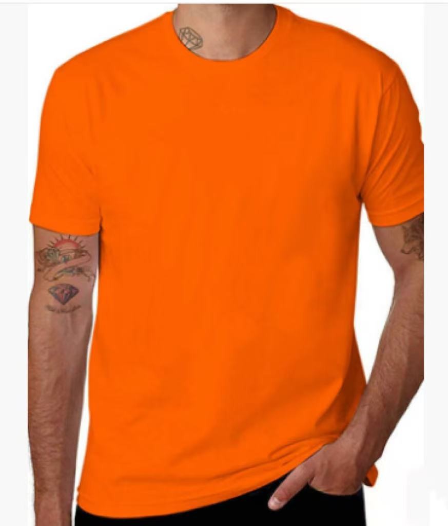 100% Cotton T-Shirt Unisex Men’s Basic Plain Blank Crew Tee Tops Adult Shirts