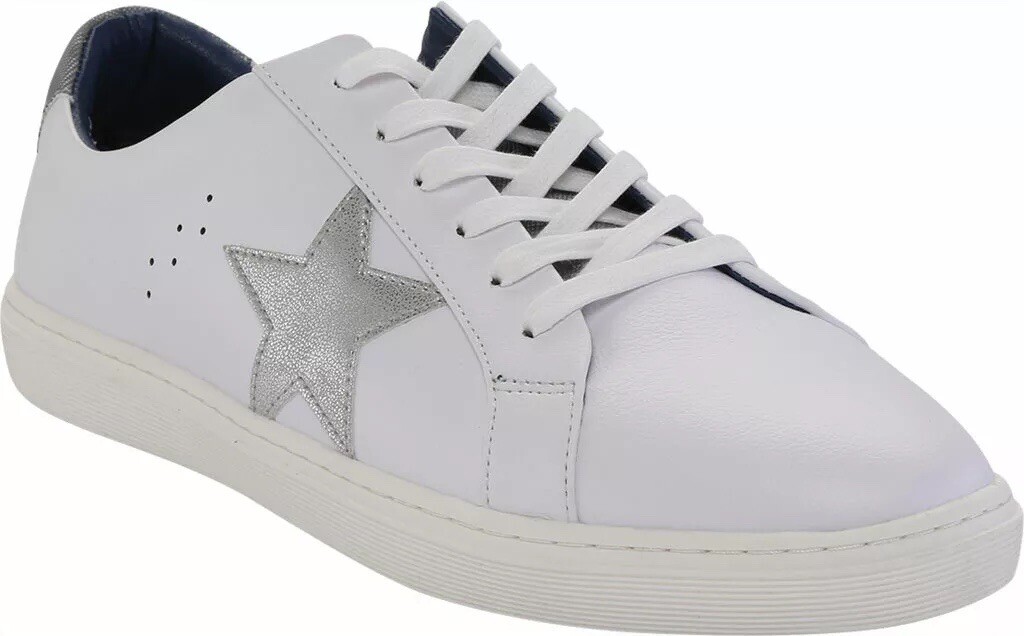 New Steve Madden Madden Men’s Dixxin Sneaker, Shoes White Synthetic Leather NWB