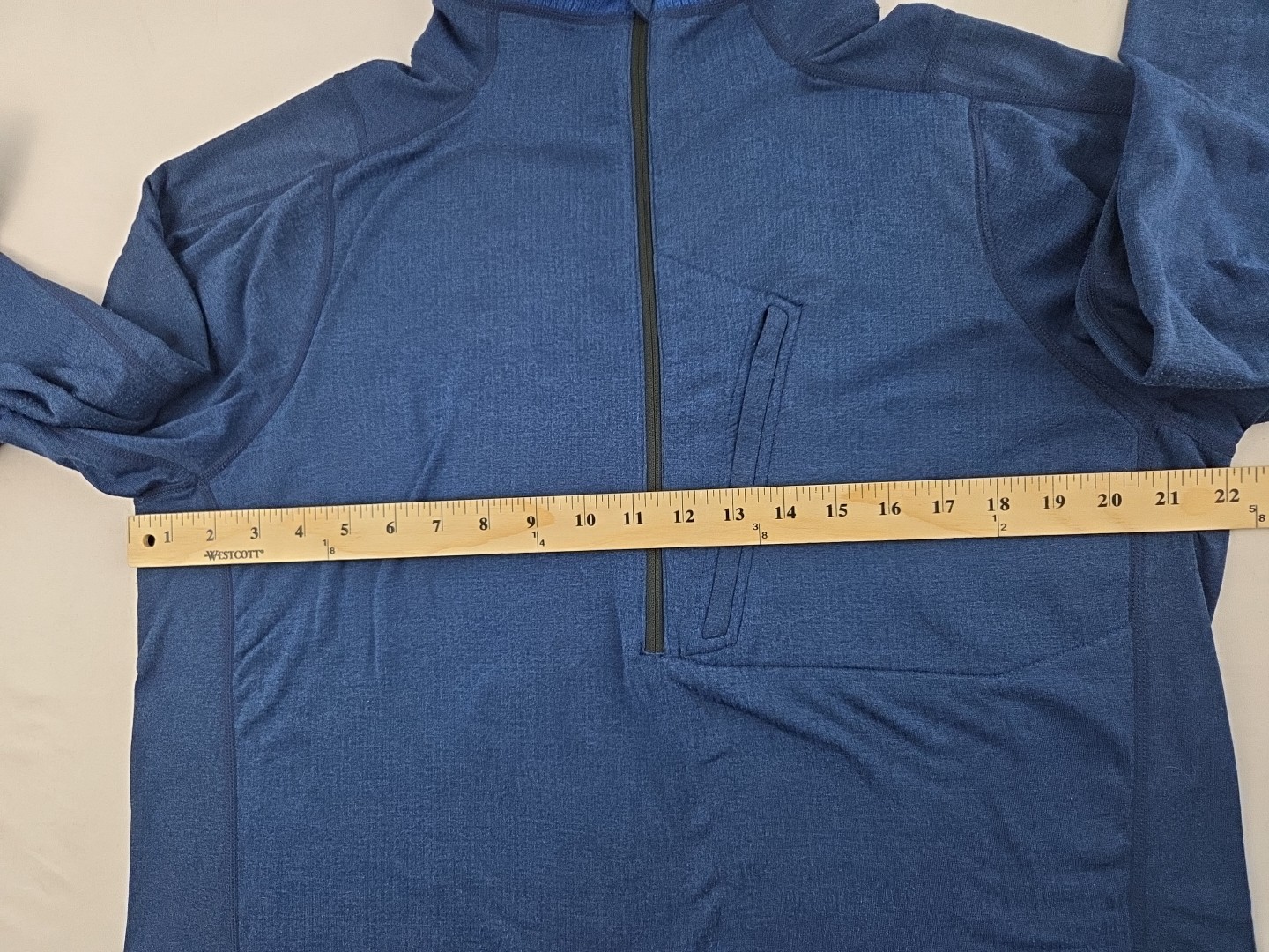 Truewerk 1/4 Zip Thermal Fleece Lightweight Performance Stretch Workwear Large