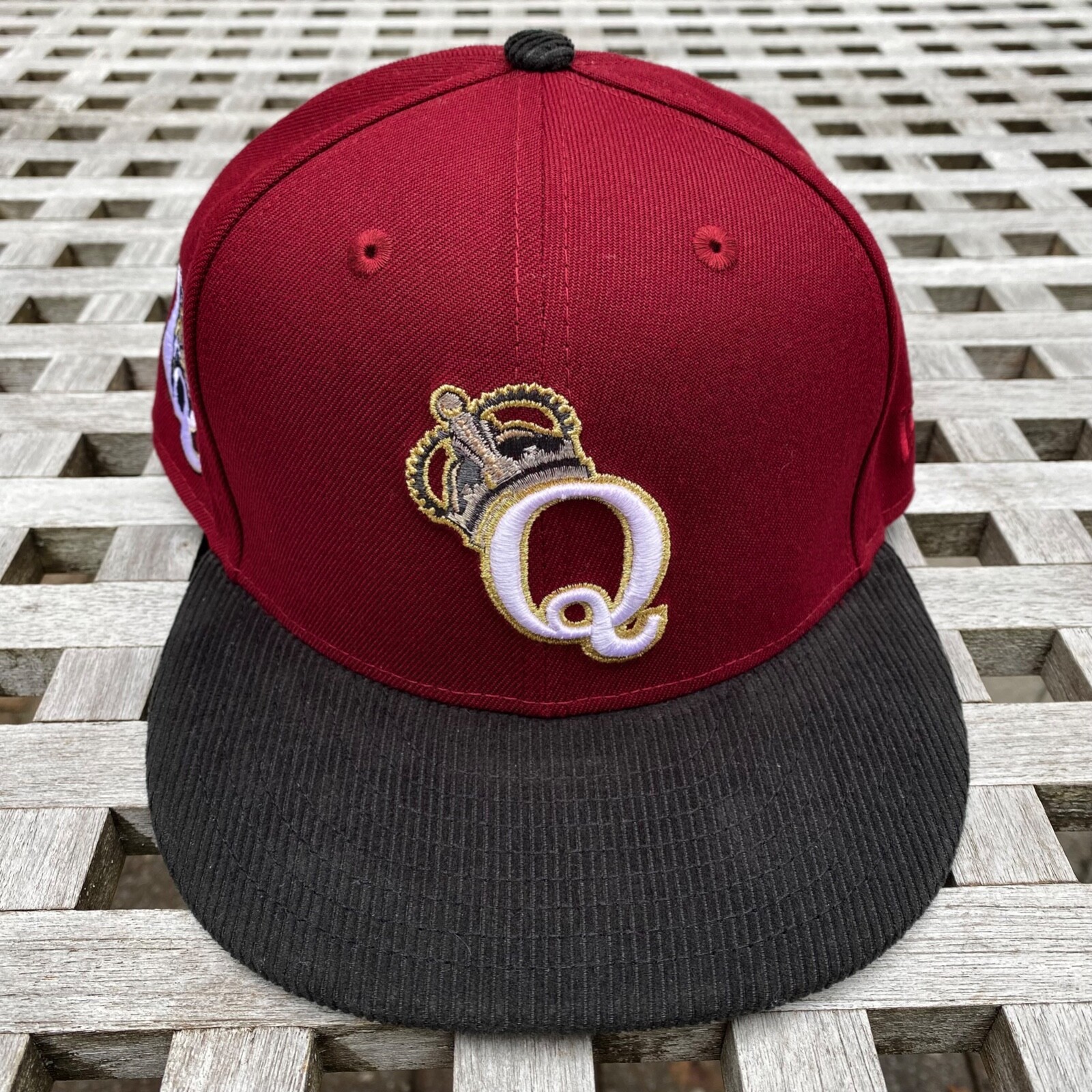 Queens Kings New Era 59FIFTY 2 Tone Corduroy Edge Outwear Fitted Cap Hat 7 1/2