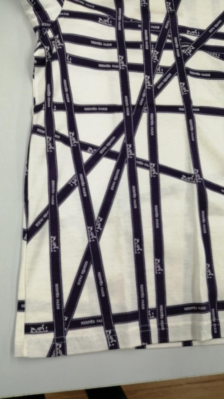 Hermes ME Cotton T-Shirt Top, Size M, 24cm Sleeve, 38in Length