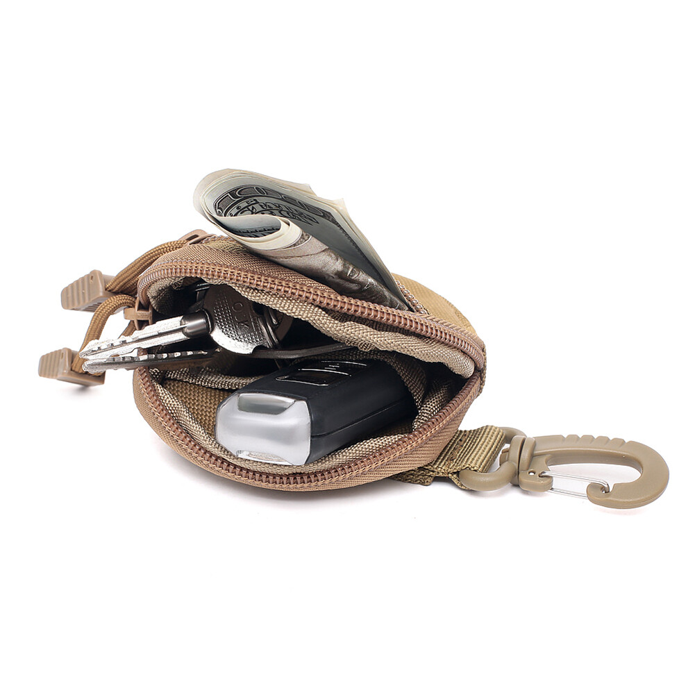 Tactical Small EDC Key Coin Holder Purse Pocket Wallet Waist Belt Bag Pouch Case