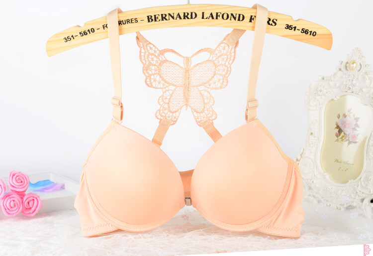 Sexy Racer Back Front Closure Bra Set Plunge Lingerie Size 32-38AB Bra + Panties