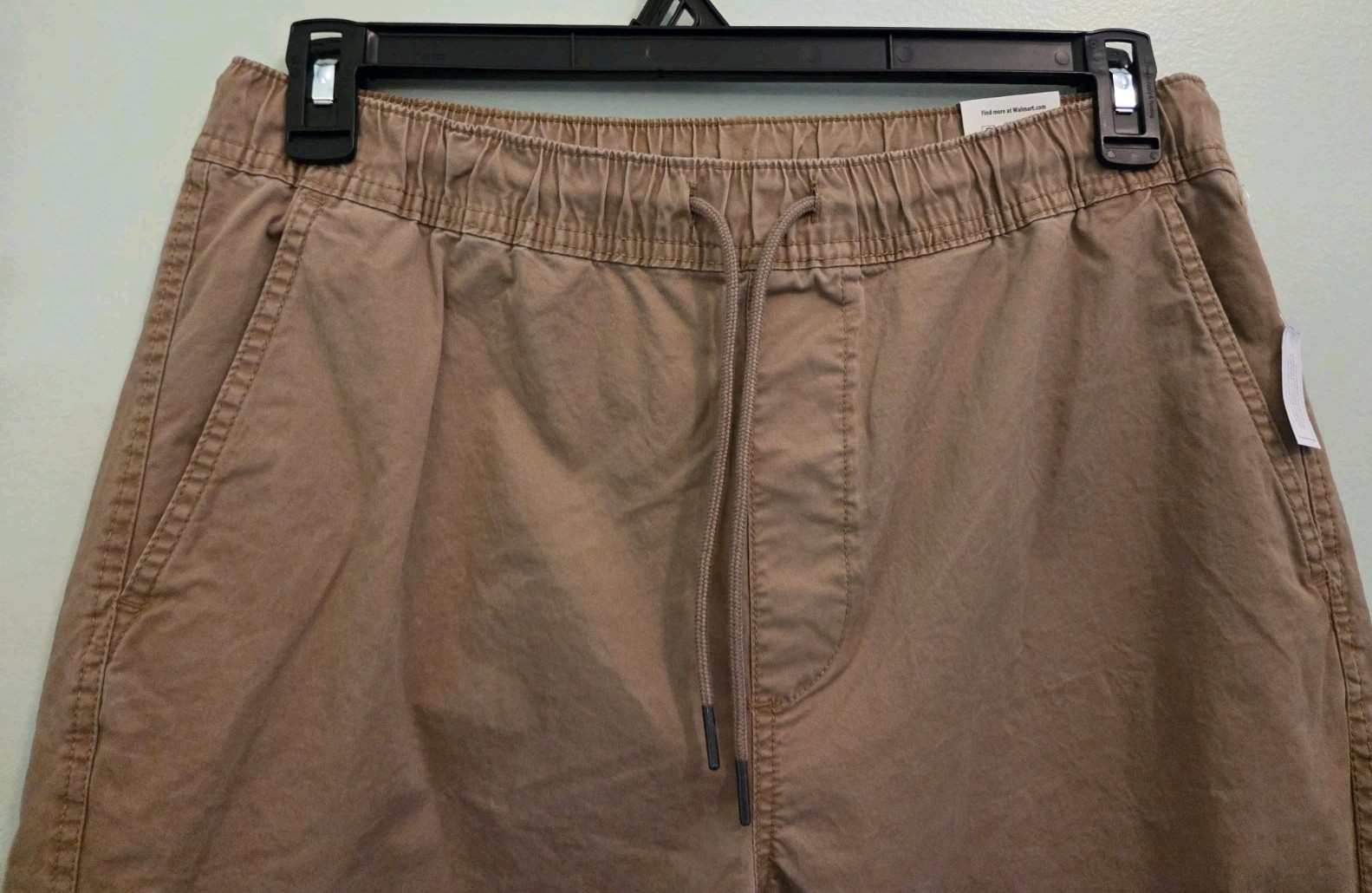 No Boundaries Men’s MEDIUM 32-34 Twill Jogger Pants URBAN KHAKI Straight #10726