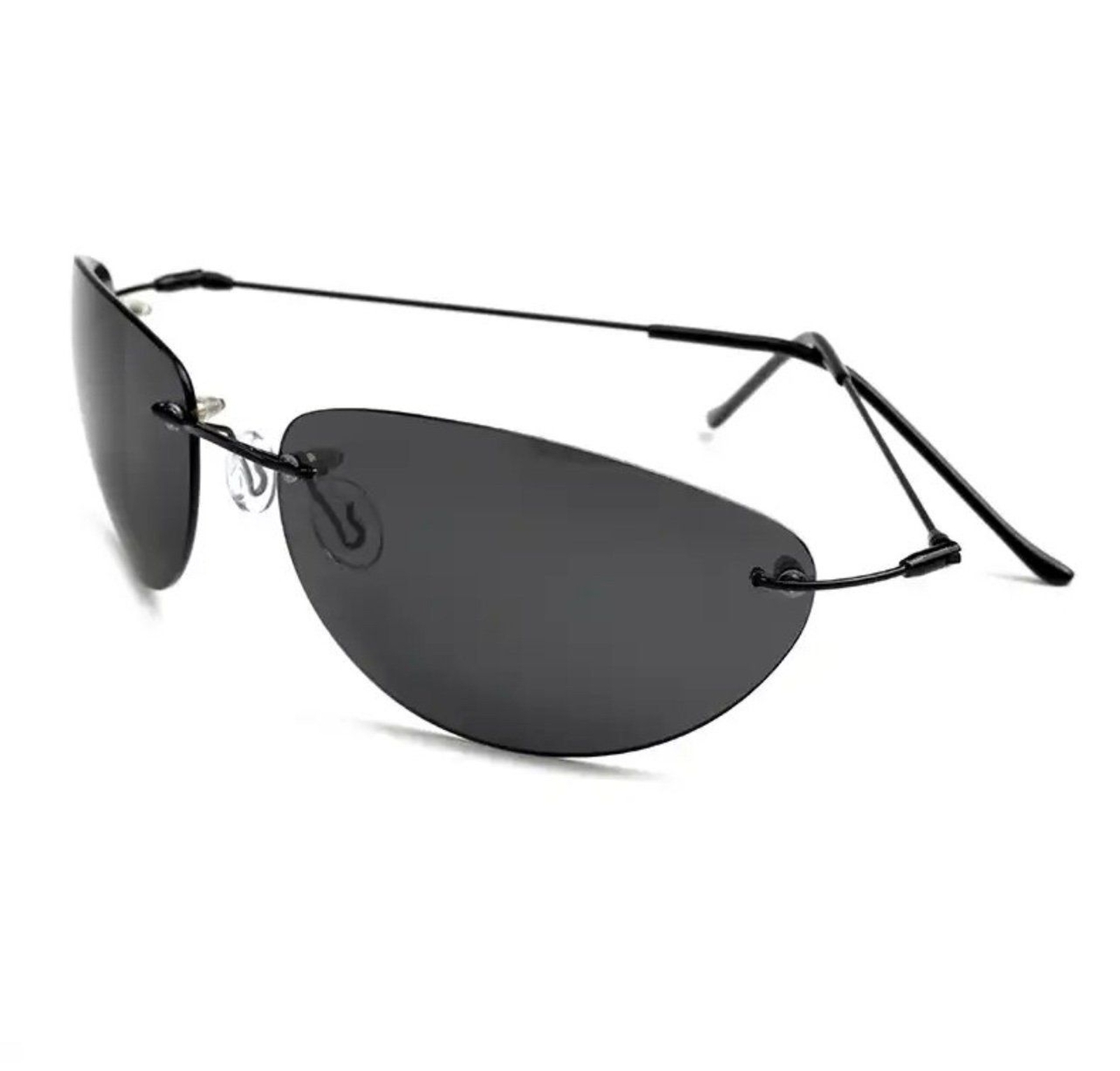 Fashion Cool The Matrix Neo Style Polarized Sunglasses Ultralight Rimless Men