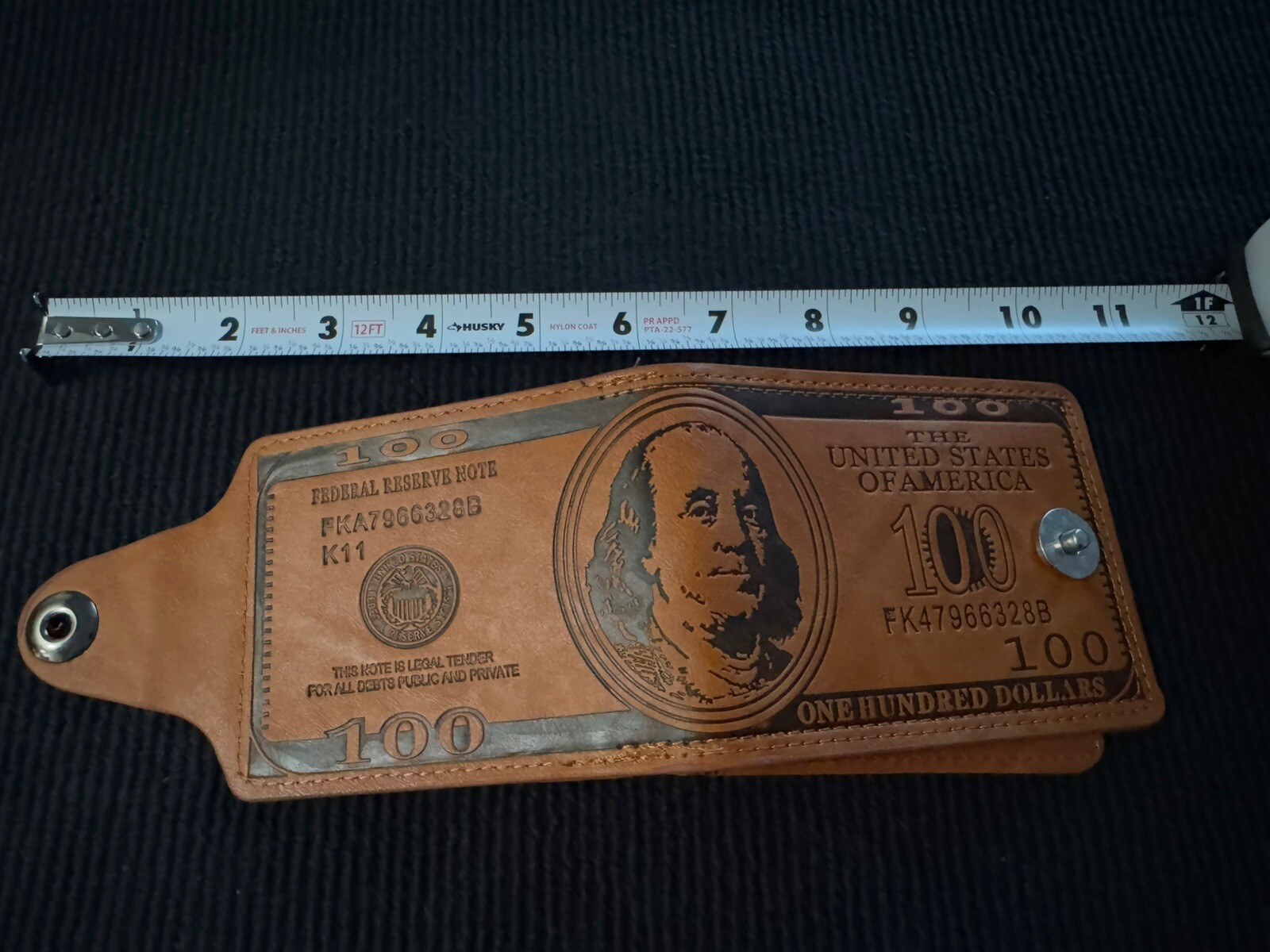 Men US $100 Dollar Bill Novelty Leather Bifold Wallet Card Holder Best Gift