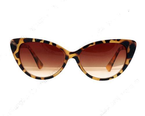 New Womens Cat Eye 100% UV400 Fashion Plastic Sunglasses Black Brown Beige Color