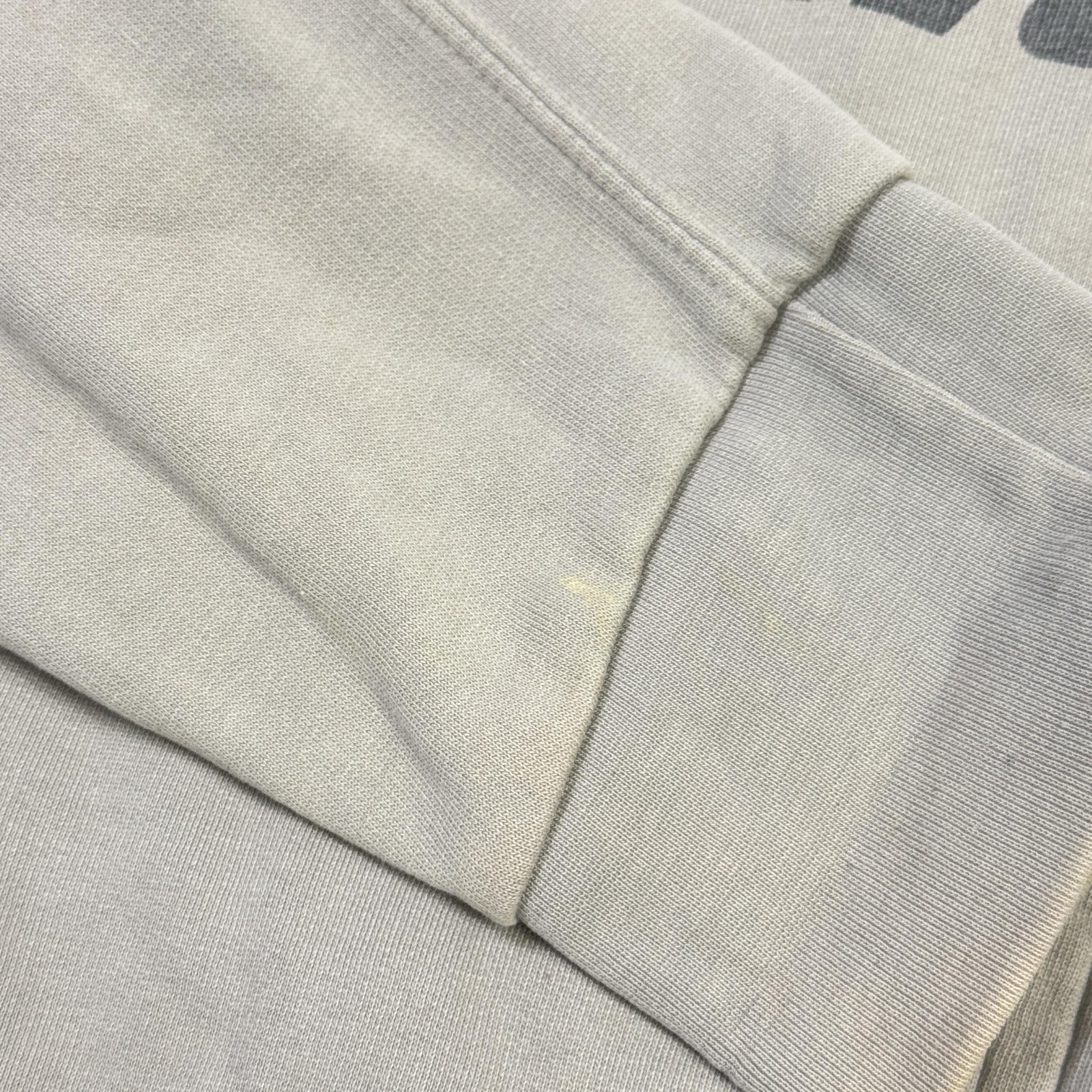 Nike Sweatshirt Mens Small Beige Full Zip Lined Insulated Pockets Graphic