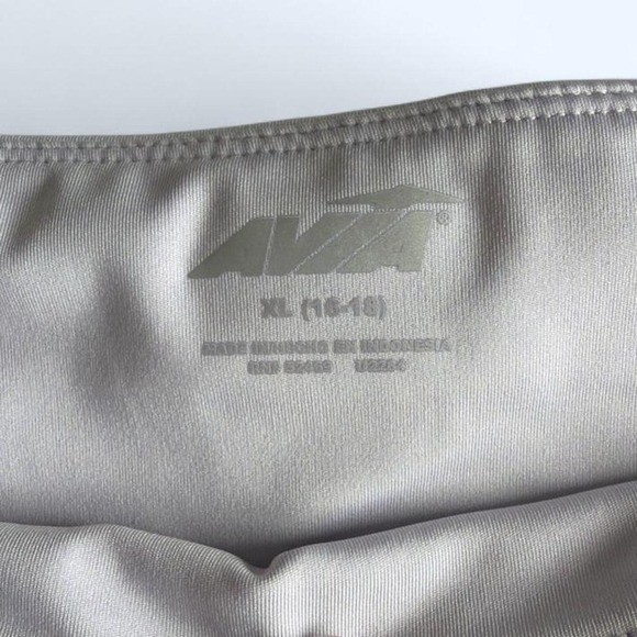 Avia Womens Grey Snakeskin Print Running Shorts XL 16-18 Athletic Workout Gym