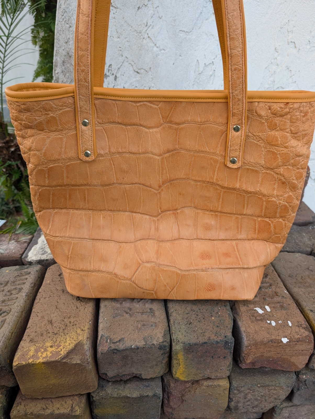 Genuine Wild Alligator Ladies Carry Bag Purse Tote gator swamp leather MR61